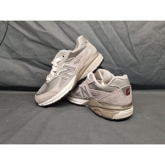New Balance Kids 990 Sneakers PC990GY3 Suede Grey Silver Size 1.5 NEW NO BOX! - Picture 6 of 7